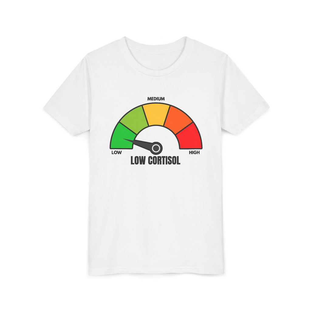Low cortisol Kids Shirt– (Black & White) - If your cortisol not low DONT BUY THIS 😭