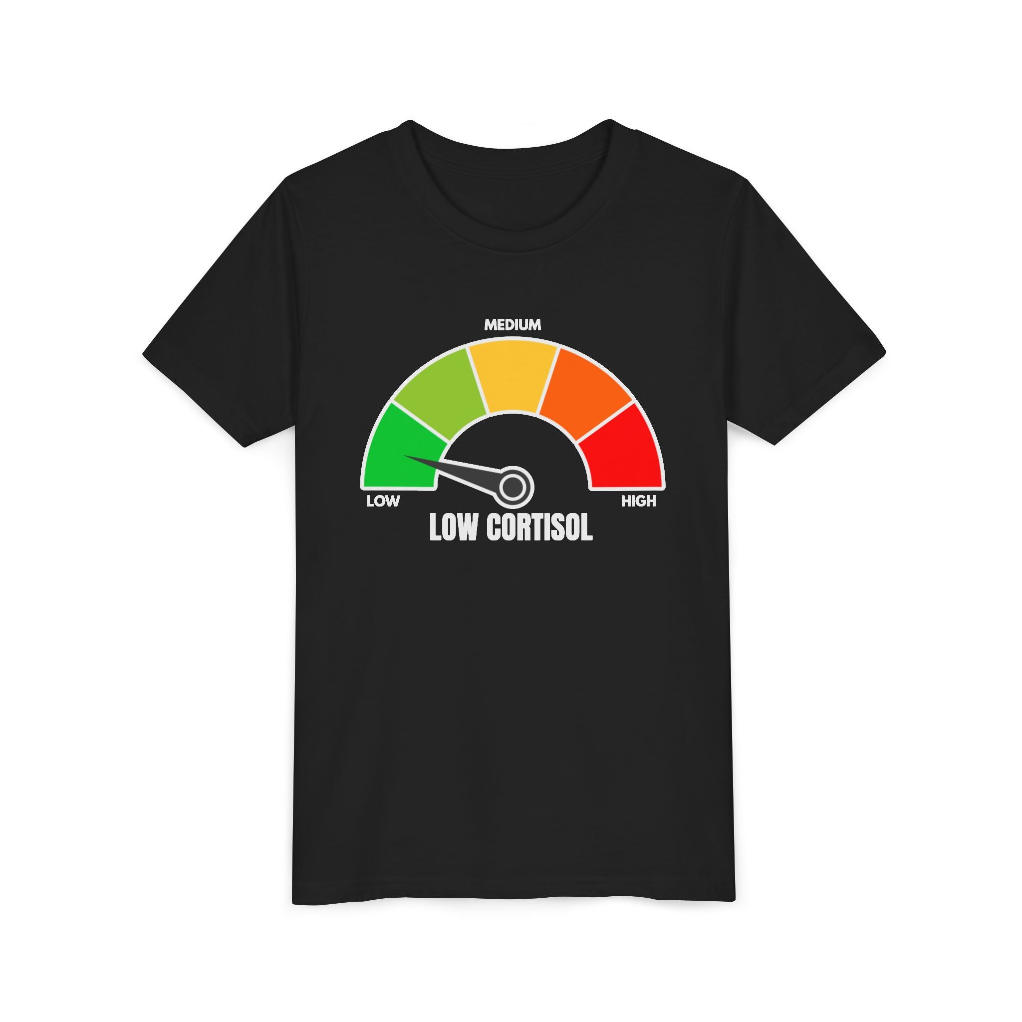 Low cortisol Kids Shirt– (Black & White) - If your cortisol not low DONT BUY THIS 😭