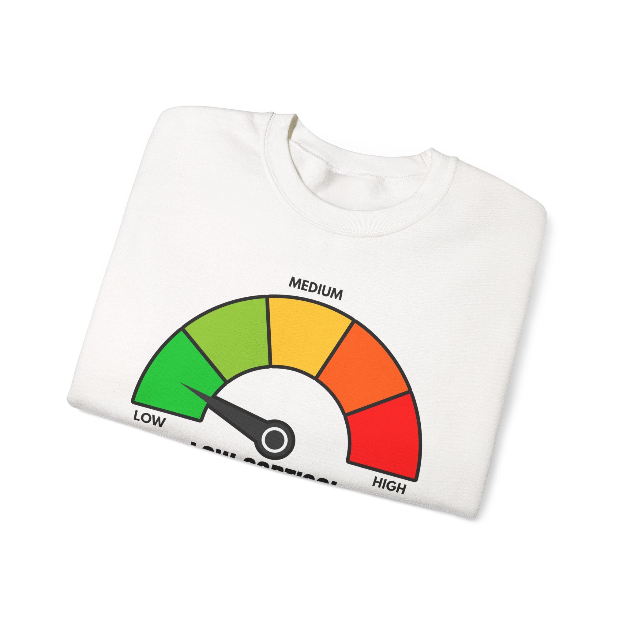 Low Cortisol Sweatshirt (Black & White) - If your cortisol not low DONT BUY THIS 😭