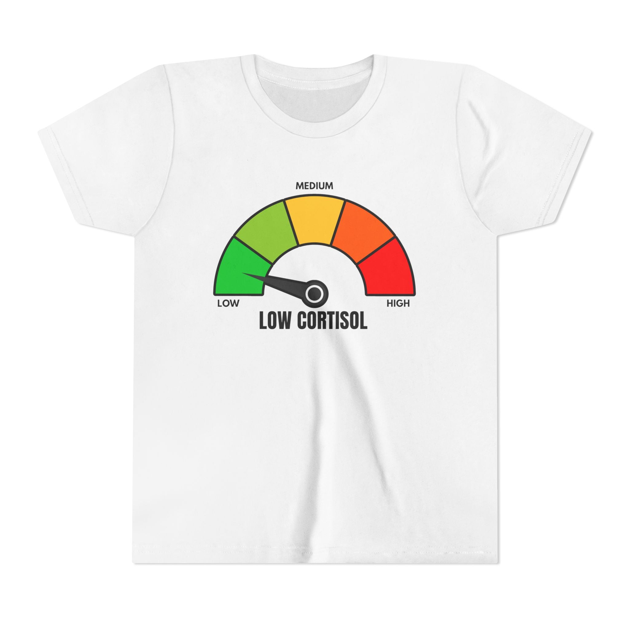 Low cortisol Kids Shirt– (Black & White) - If your cortisol not low DONT BUY THIS 😭