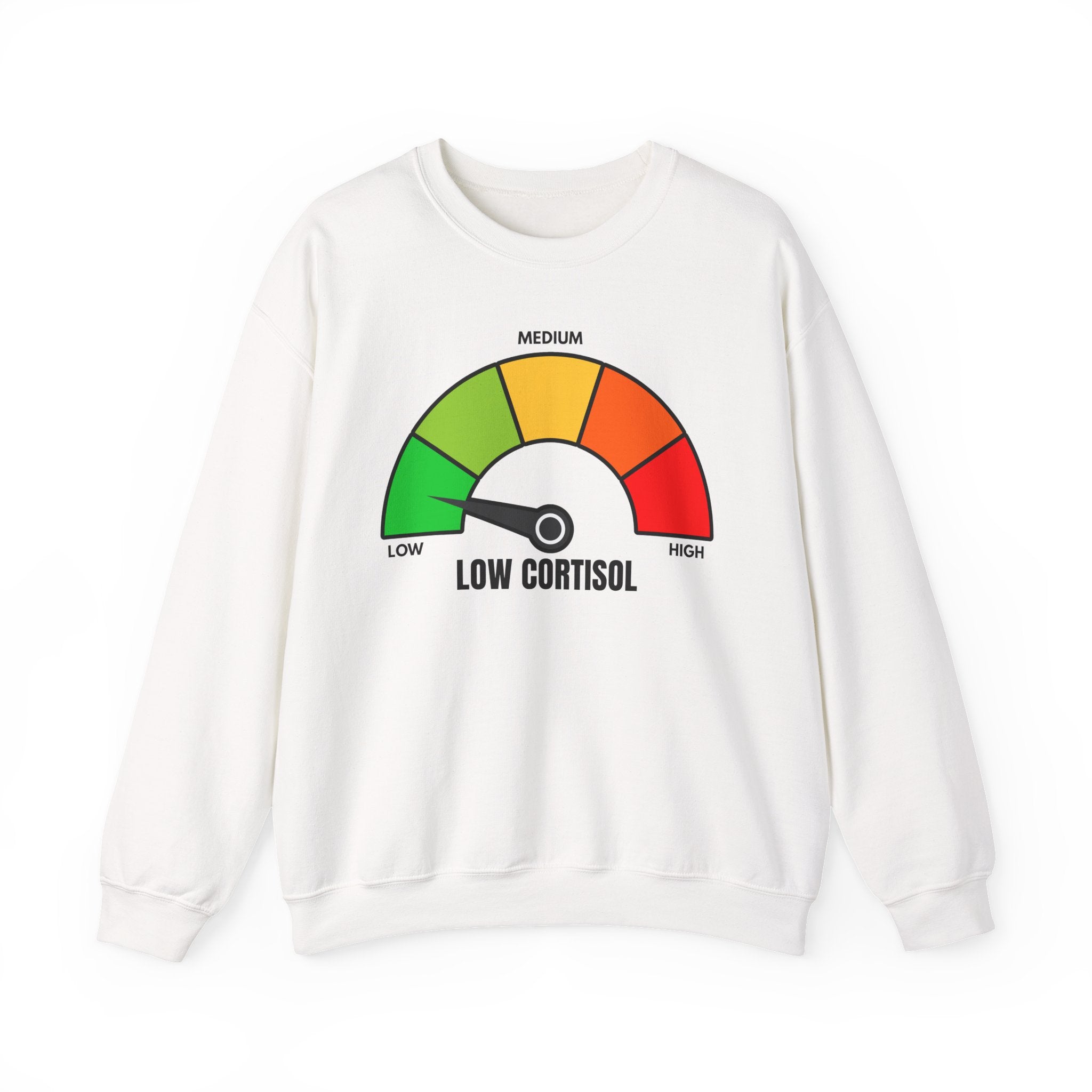 Low Cortisol Sweatshirt (Black & White) - If your cortisol not low DONT BUY THIS 😭