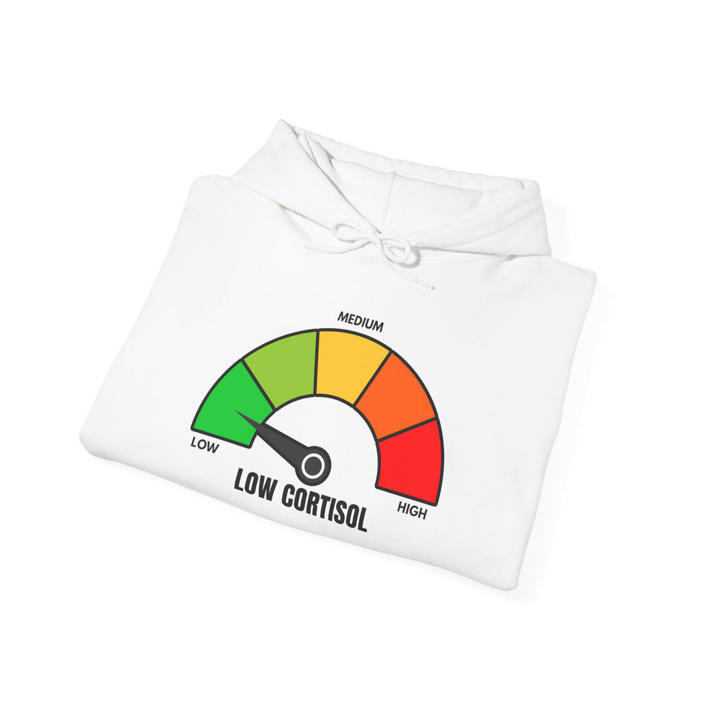 Low Cortisol Hoodie (Black & White) - If your cortisol not low DONT BUY THIS 😭