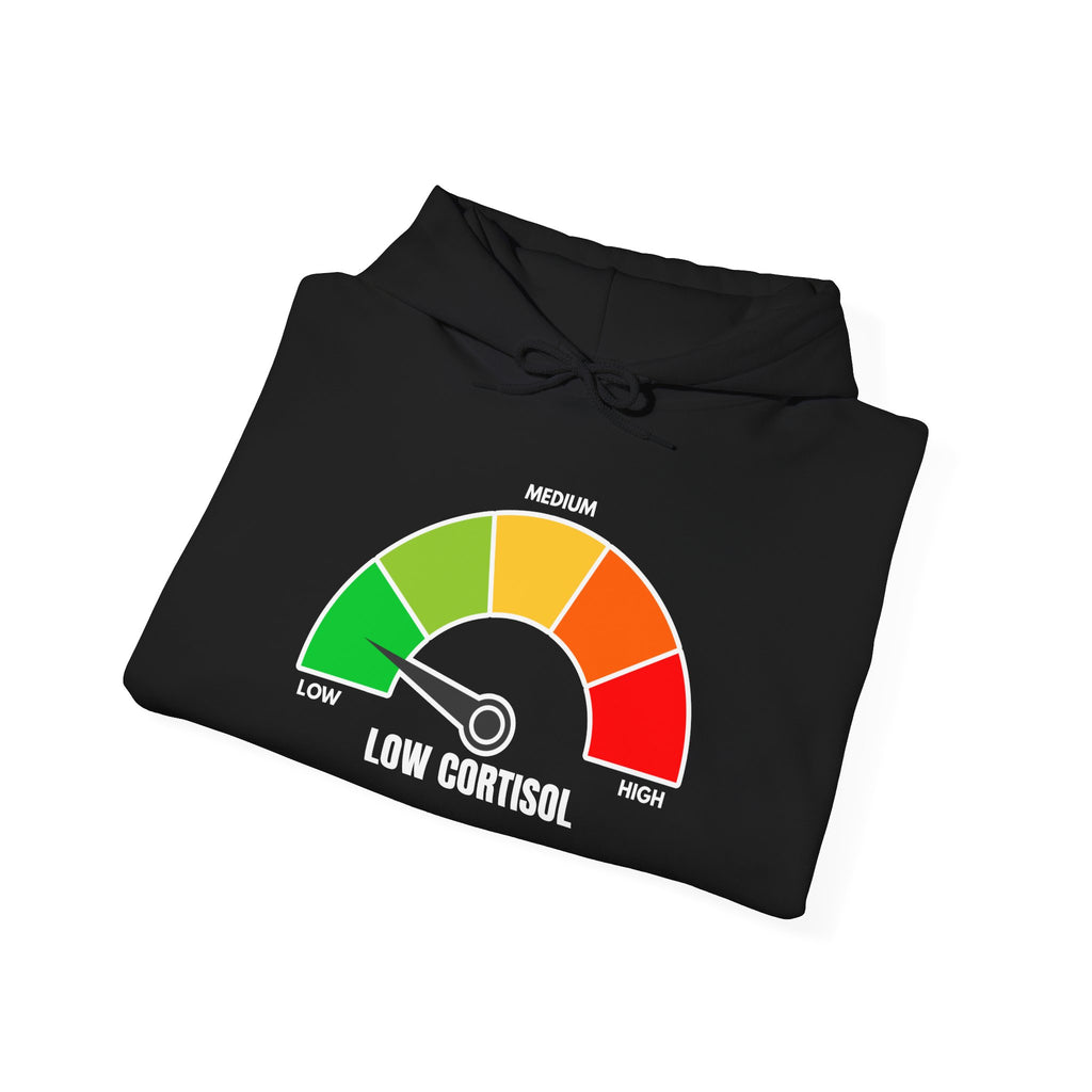 Low Cortisol Hoodie (Black & White) - If your cortisol not low DONT BUY THIS 😭