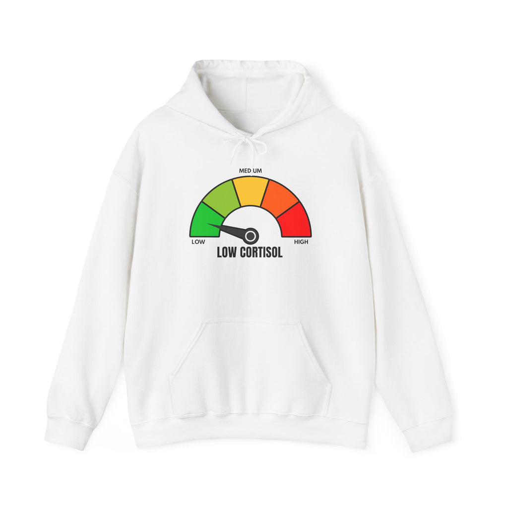 Low Cortisol Hoodie (Black & White) - If your cortisol not low DONT BUY THIS 😭