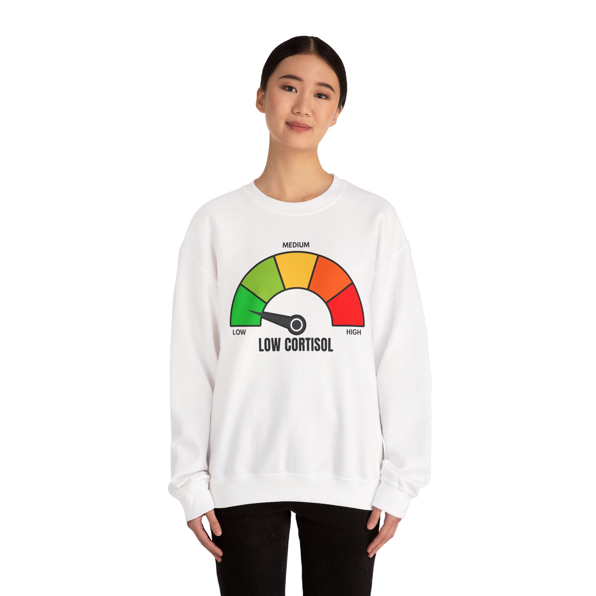 Low Cortisol Sweatshirt (Black & White) - If your cortisol not low DONT BUY THIS 😭